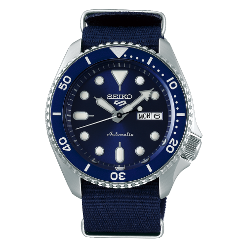 Seiko 5 Sports Sports Style Stainless Steel / Blue / NATO
